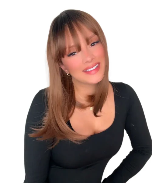 15 Peluca clásica seminatural