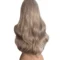 Ondulada rubia extra clara con capul recto y mechones blancos 2 Peluca clásica seminatural