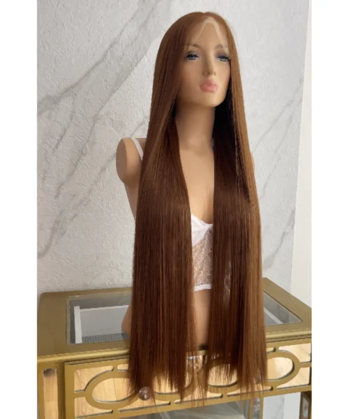 SEMIR-39 Peluca Lisa Natural en Tono Rubio Oscuro -1 Peluca Semirrealista